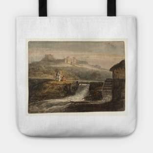 A Sluice and a Watermill, with a Distant View of Carisbrooke Castle, 1796 Tote