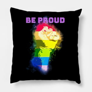 Be Proud Pride Design Pillow