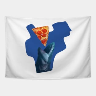 The shark eats the pizza Tapestry