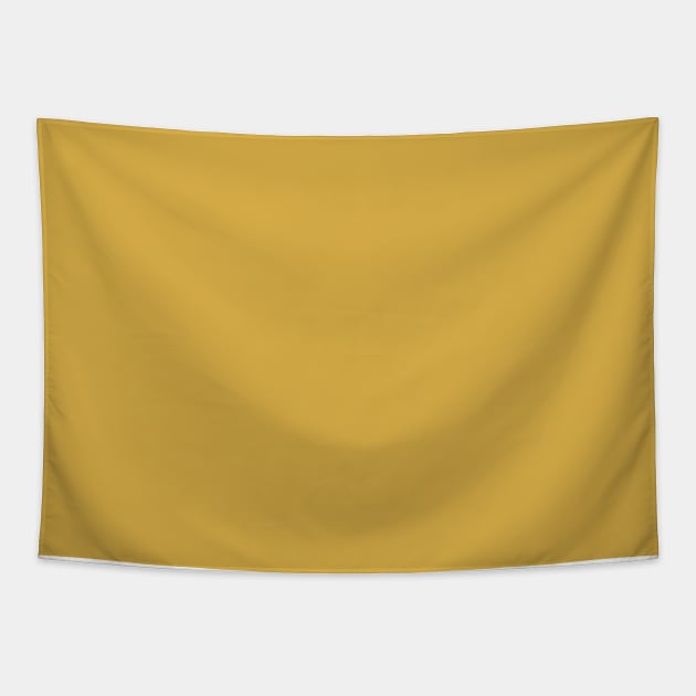 Spicy Mustard Yellow Solid Color Tapestry by podartist