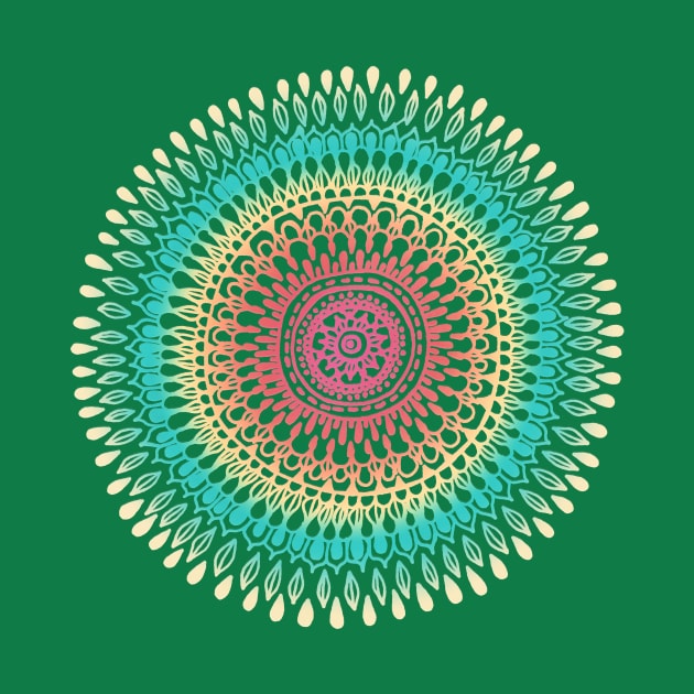 Radiate Mandala by tangerinetane