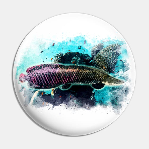 ☸ ARAPAIMA ☸ River Monster Souvenir for the true Fishing fans / Pirarucu / Paiche Pin by Naumovski