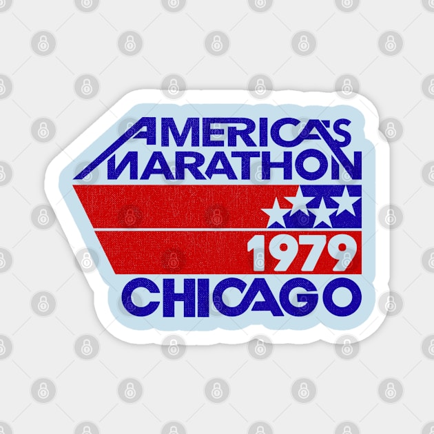 Retro Marathon - Chicago 1970 America's Marathon Magnet by LocalZonly