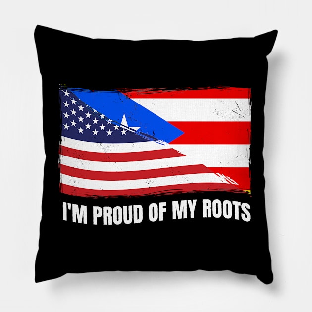 Proud Puerto Rico Flag, Puerto Rico gift heritage, Puerto Rican girl Boy Friend Boricua Puertoriqueño Pillow by JayD World