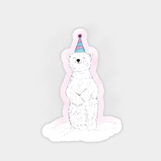 Party Polar Bear Magnet