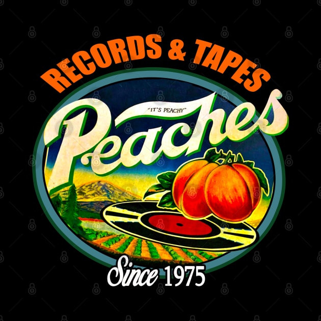 Peaches Records & Tapes // 70s Vintage by Niko Neon