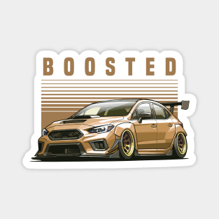 Subaru Impreza WRX STI Car Art - Modified Boosted Sports Car Magnet