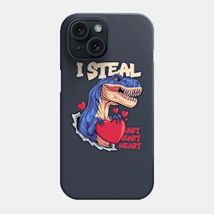 T-Rex valentines day Phone Case