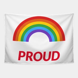 Rainbow 'PROUD' Tapestry