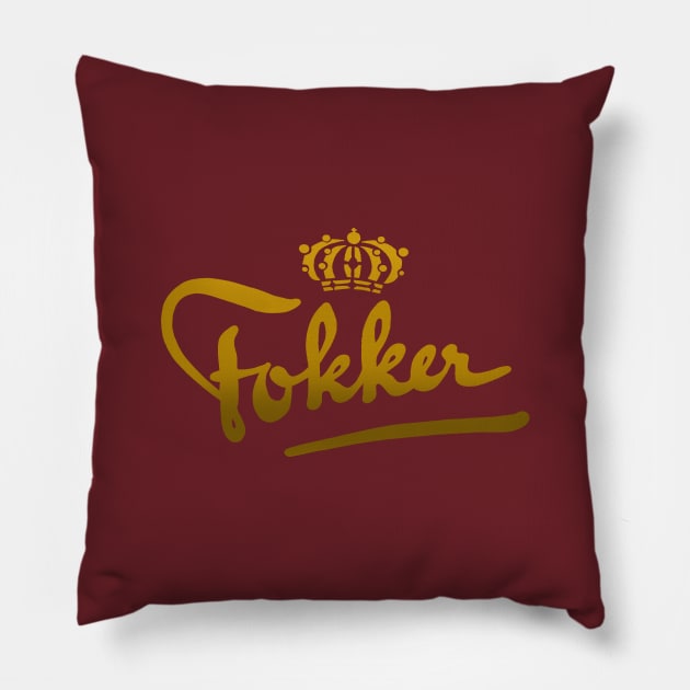 Fokker Aircraft Pillow by Midcenturydave