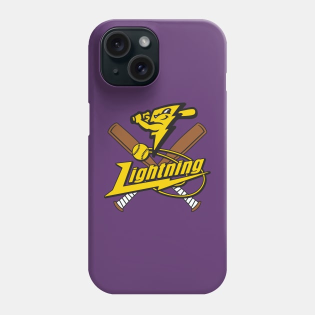 Lightning Baseball Team Logo Phone Case by DavesTees