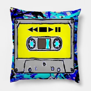 cassette paint popart 2 Pillow