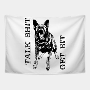 Get Bit - German Shepherd Dog - GSD Tapestry