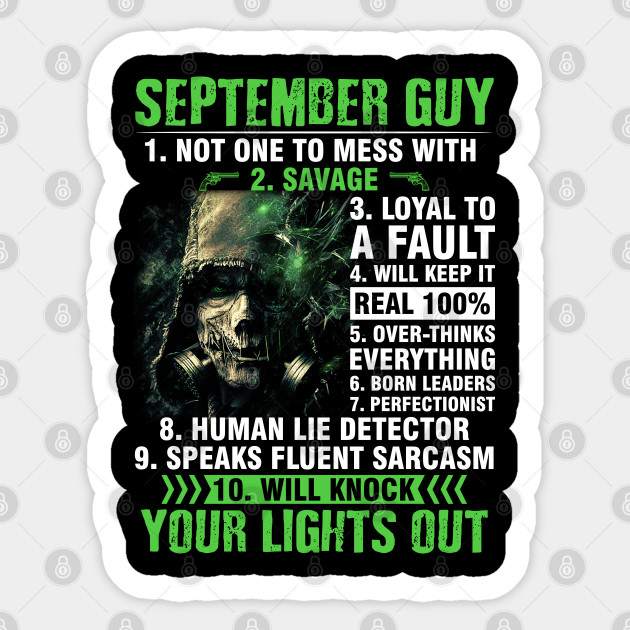 10 Things About September Guy Scarecrow Gas Mask Birthday
