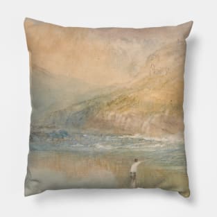 On the Mosell, Near Traben Trarbach by J.M.W. Turner Pillow