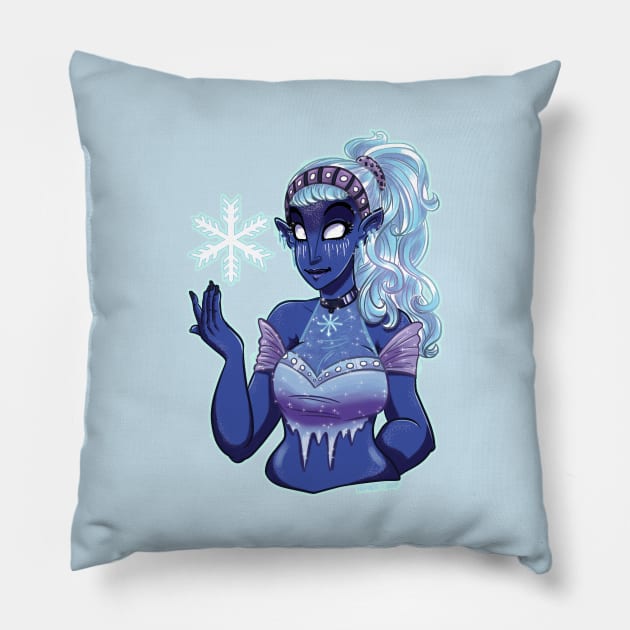 Ice Mage Pillow by hrfarrington