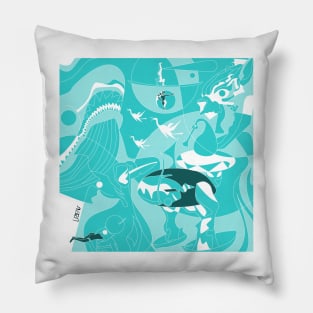 fairy inferno of bosch delights ecopop wonder art Pillow