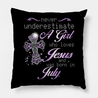 July Girl Pillow