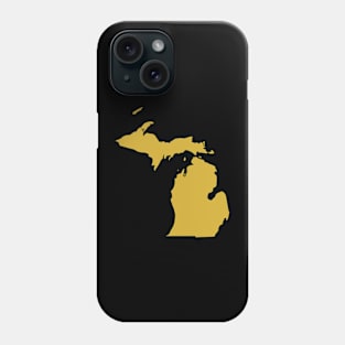 Michigan state map Phone Case