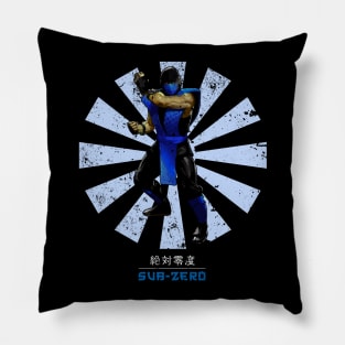 Sub Zero Retro Japanese Mortal Kombat Pillow