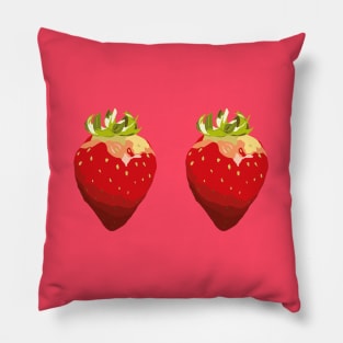 Strawberry Twins Pillow