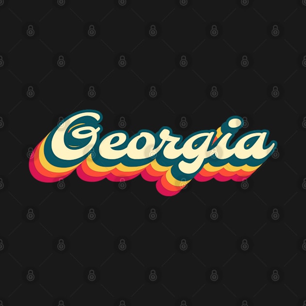 Retro Vintage Sunset Georgia by Inspire Enclave