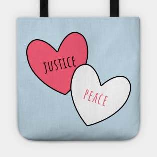Justice Peace Love Tote