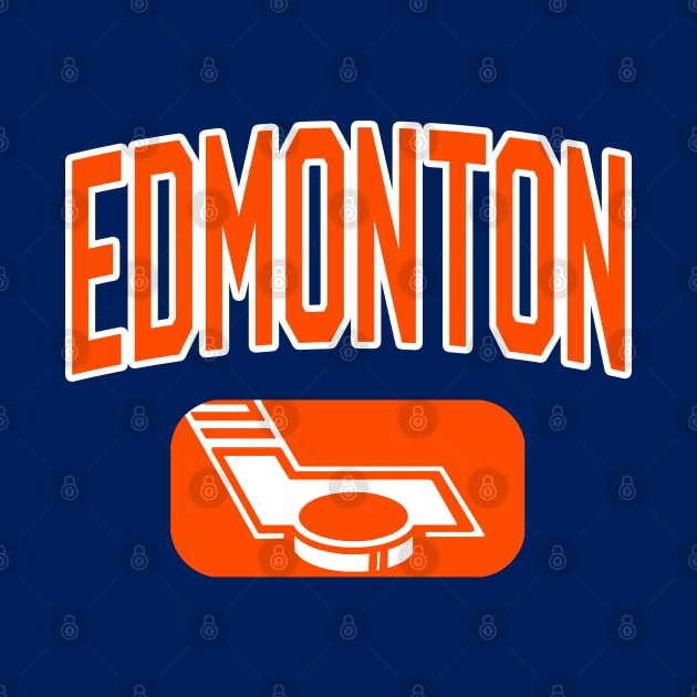 Edmonton Hockey (Blue) by Locker Room Originals