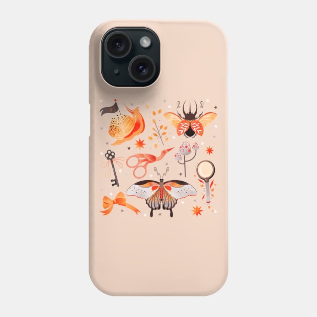 Warm Cottagecore essentials Phone Case by Tex doodles 