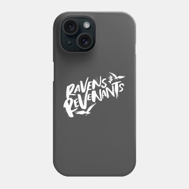 Ravens & Revenants - White Phone Case by Nia Quinn