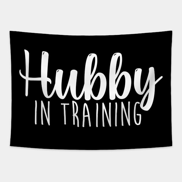 Hubby and Wifey Tee - Couples Shirt - Couples Tee - Hubby in Training Tee - Wifey in Training Tees - Couples Shirt Gifts - Couples Tee Gifts Tapestry by WaltTheAdobeGuy