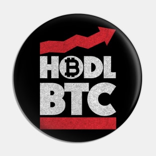 Funny quote HODL BTC up arrow currency gifts Pin