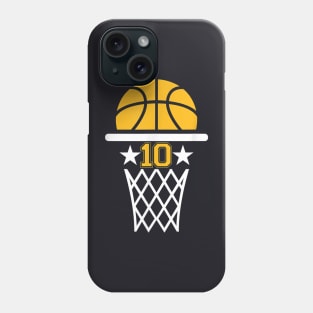 10 Years Old Boy 10th Birthday Basketball Theme Phone Case