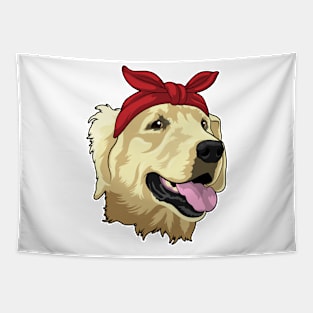 Labrador with Bandana Tapestry