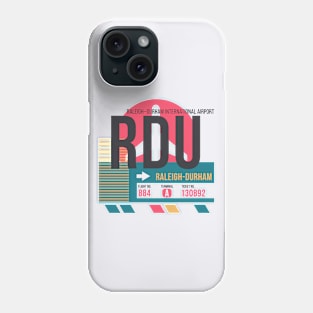 Raleigh-Durham (RDU) Airport // Sunset Baggage Tag Phone Case