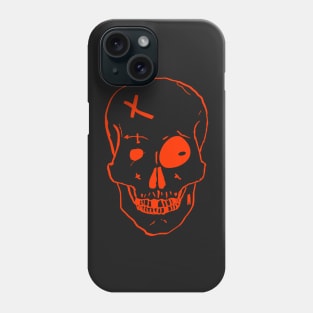 Freaky or scary Halloween month skull Phone Case