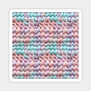 Pastel Knit Waves Magnet