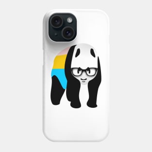 Pansexual Pride flag funny Panda Phone Case