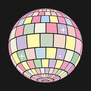 Danish Pastel Aesthetic Disco Ball T-Shirt