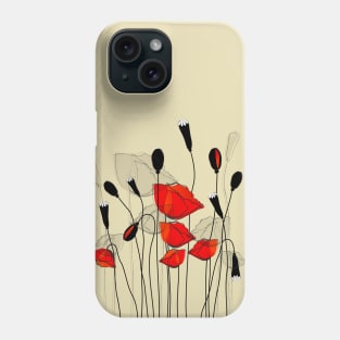 Abstract Flowers Phone Case