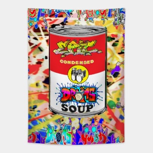 popart 60s Drums abstract 1960s Tapestry