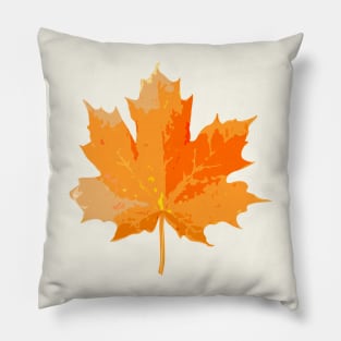 Maple leaf in autumn colors Pillow