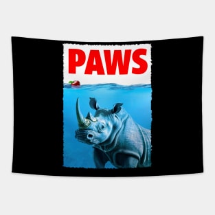 Wildlife Wonder Rhino PAWS, Tee Talk Triumph Extravaganza Tapestry