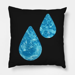 Water Drops Pillow