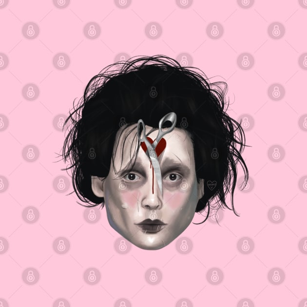 Edward Scissorhands pink by thelamehuman