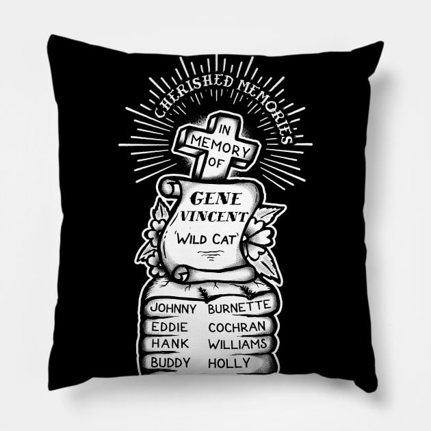 Teddy Boy Tattoo Pillow by Electric_Franky