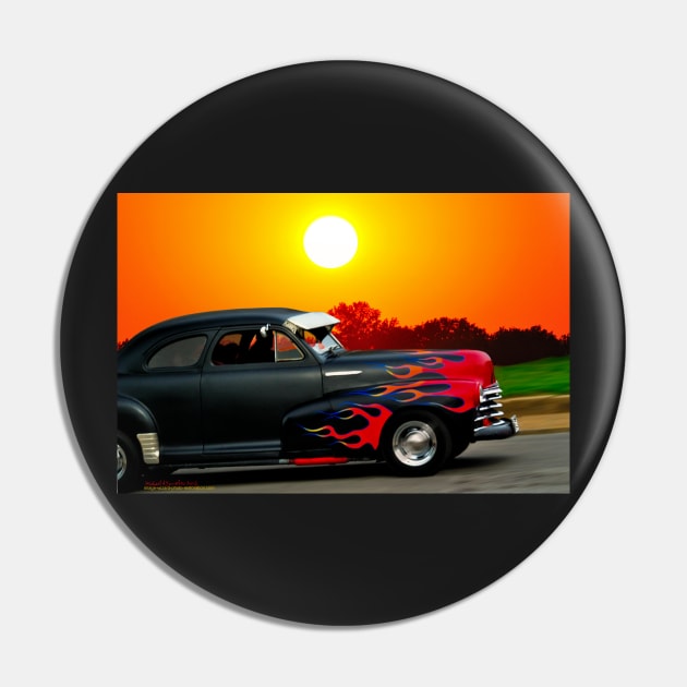 Sunset Ride Pin by michaelasamples