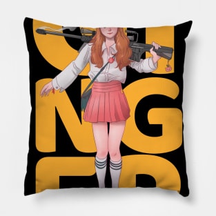 redhead ginger Pillow