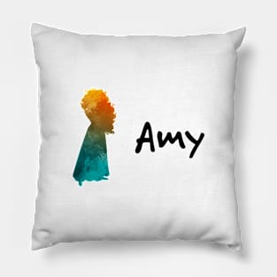 Amy Personalised Princess Inspired Silhouette Pillow