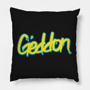 Geddon (Yellow & Blue) Pillow